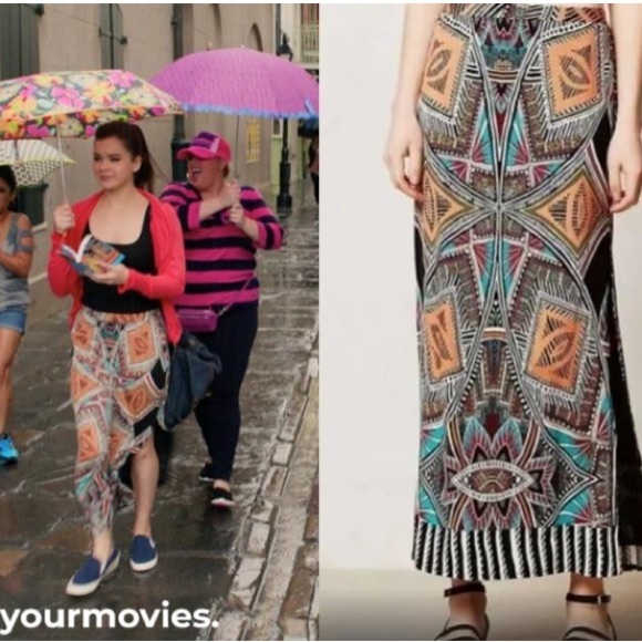 Anthropologie Dresses & Skirts - NWOT Anthropologie Nine 1 Eight Orange Black Tribal Maxi Skirt Medium M